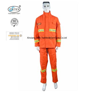 NFPA 70E Cotton 300gsm Safety Protective Clothing For Fire Rescue