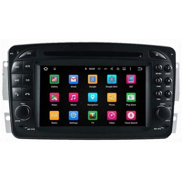 Ouchuangbo 6.2 inch digital screen car audio multimedia android 7.1 for Mercedes Benz CLK-C208 W208(1996-2008)