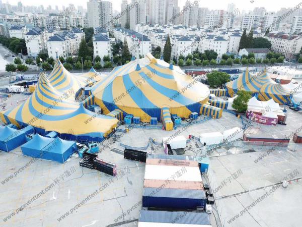 Customized Special Size Colorful High Peak  Pagoda Tent with Decoration and Waterproof Cover for Outdoor Event / Party