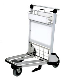 Portable 3 Wheels Smart Cart Airport , Luggage Cart Trolley For Hotel Staff, Airport Luggage Trolley