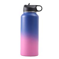 Coupe thermos à vide isolée en acier inoxydable à double paroi Gradient rose bleu 18 oz