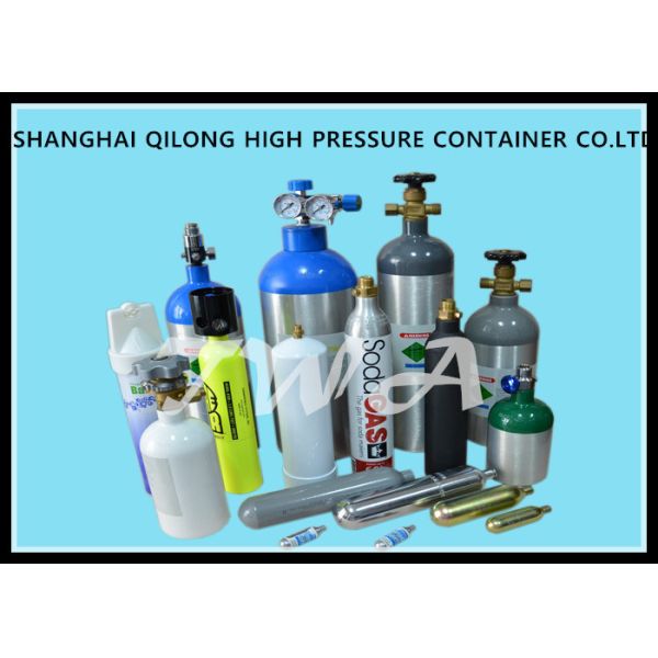 Medical Aluminum Oxygen Cylinders 0.74L / High Pressure Nitrogen Cylinder