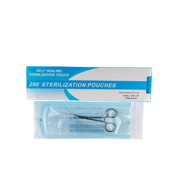 Dental 90x260mm ETO Self Sealing Sterilization Pouch