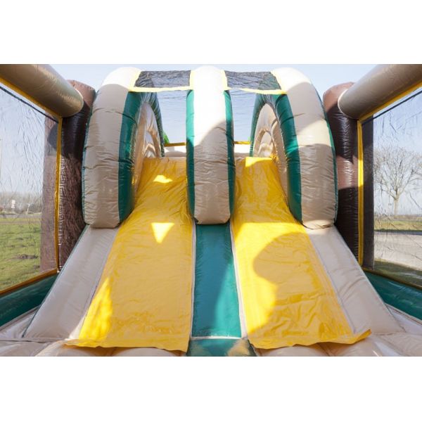 полоса препятствий темы полосы препятствий джунглей 35m раздувная плавая с пламенем - retardant