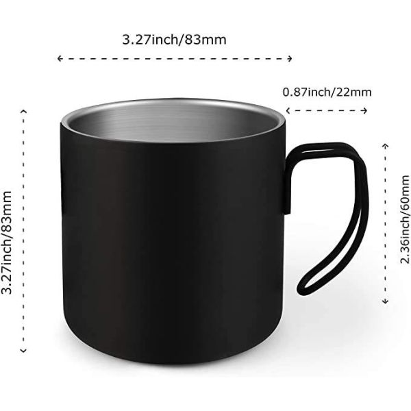 Кружка перемещения кофе чашки 8 Oz двухстенная изолированная/нержавеющей стали с крышкой