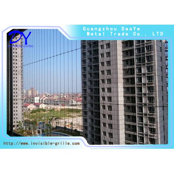 長い 6m 316 の等級のバルコニーの見えないグリルは容易に取付けます