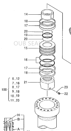 4407493 ARM SEAL KIT   EX2500   EX2500-5   EX2500-6   EX2600-6BH