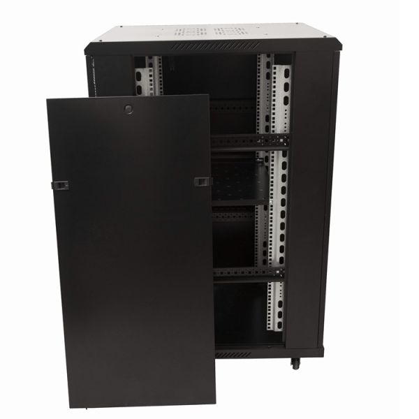 22U RAL9005 19 inch Static loading 600 kg server rack cabinet with cooling system