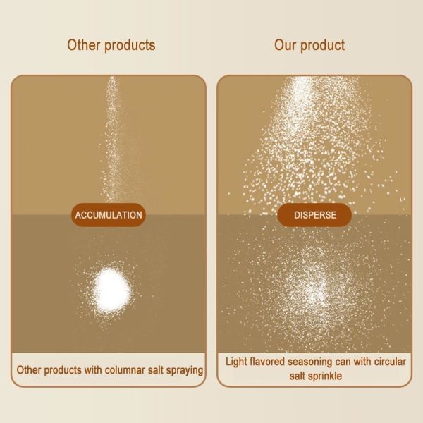 Household Sealed Kitchen Spice Jar Quantitative Glass Seasoning Bottle