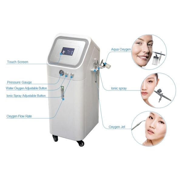Anti - Aging Oxygen Jet Facial Machine 300 ~ 500mm Distance Skin Clean Moisturizing