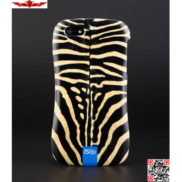 New 3D Printing Animal Skin Zinc Alloy Bumper With PC Back Cover Cases For Iphone 5 5S