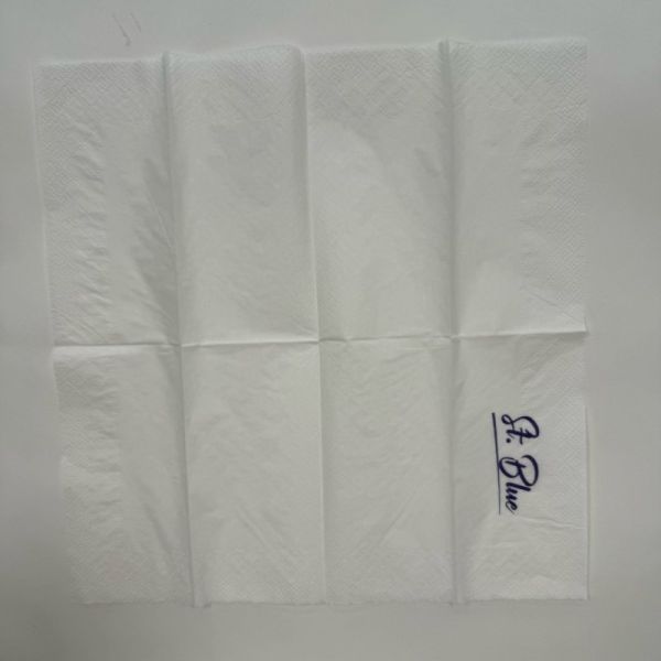 33*33 Floral Paper Napkins 18gsm Paper Beverage Napkins Full Embossed
