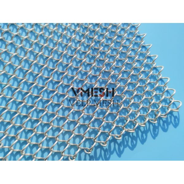 Durable Customized Facade Cladding Wall Exterior and Interior Outdoor Metal Stainless Steel Security Woven Decorative Architectural Wire Mesh