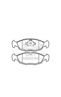 Chevrolet Sail,Ceramic Brake Pad,D1644, 89062189,F