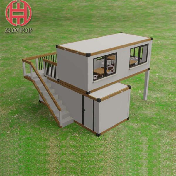 Zontop Modern Prefab Living Flat Pack Container House 20 Foot Portable  Modular Container House