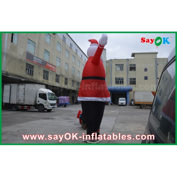 Inflatable Tall Man Inflatable Inflatable Air Dancer Festeval Decoration Santa Claus Red Color For Event
