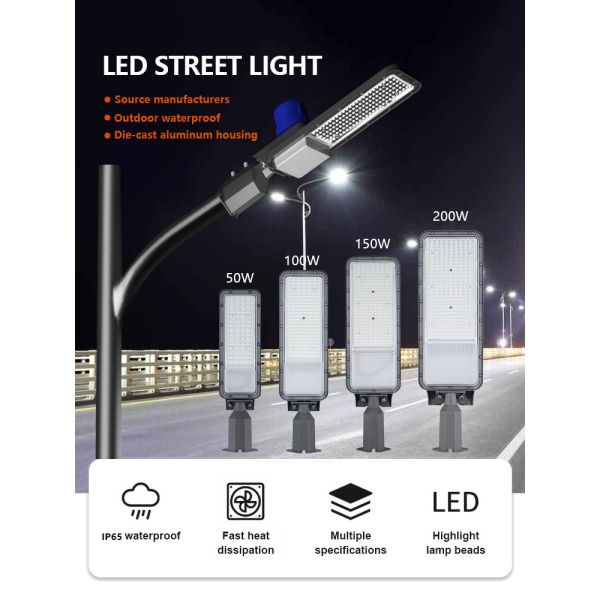 KCD Super Bright IP66 Коммерческая теплая белая декоративная 50w 100w 150w 200w 250w Умная наружная светодиодная уличная лампа