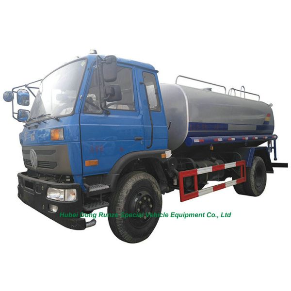 10 Ton Stainless Steel Clean Drinking Water Tank Truck With Water Pump Sprinkler