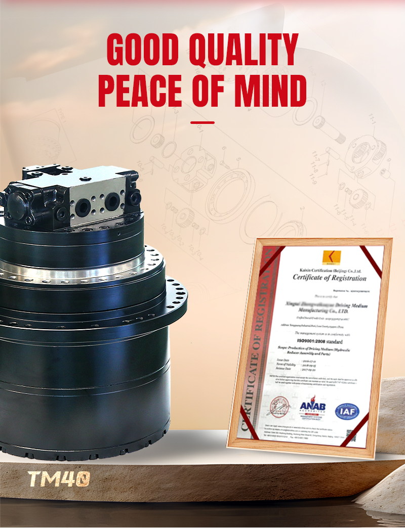 Pièces pour excavatrice ZX330-1 John Deere 270CLC Moteur de voyage Assy Pour Hitachi