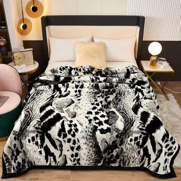2-3KG Warm Soft Comfortable Korean Double Player Raschel Blanket with Warmth Function
