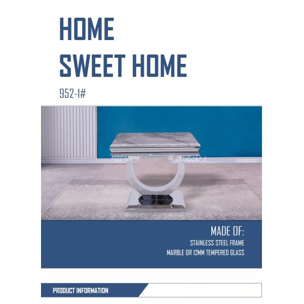 Modern Mirror Custom Stainless Steel Furniture Bedside Table For Living Room