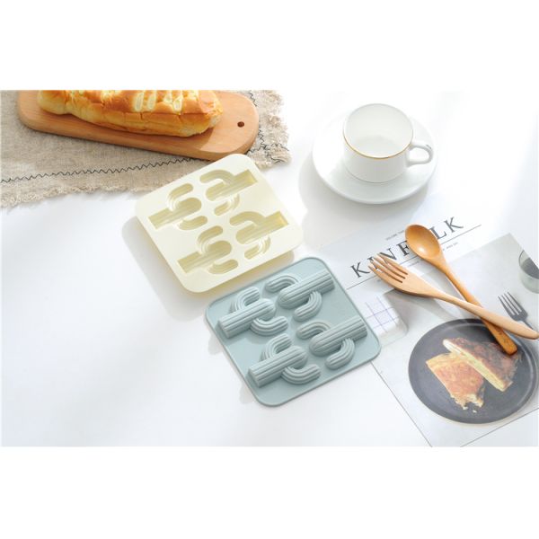 Spot Eco-Friendly Desert Cactus Silicone Baking Mold for Handmade Soap Bar Pudding Cake Care instructions Hand Wash Only