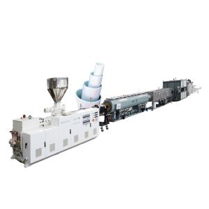 Linha de produção de tubos de PVC UPVC padrão de 200/250/315mm de 8 a 12