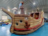 Castelo Inflável Comercial O Navio Pirata Casa Inflável Salto com Deslizamento Parque Inflável Para Crianças