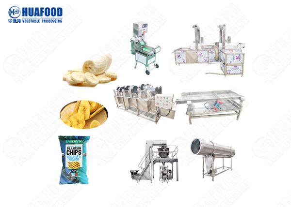 Semi Automatic Plant 30kg 50kg 80kg 100kg Small Scale Plantain Chips Production Machine