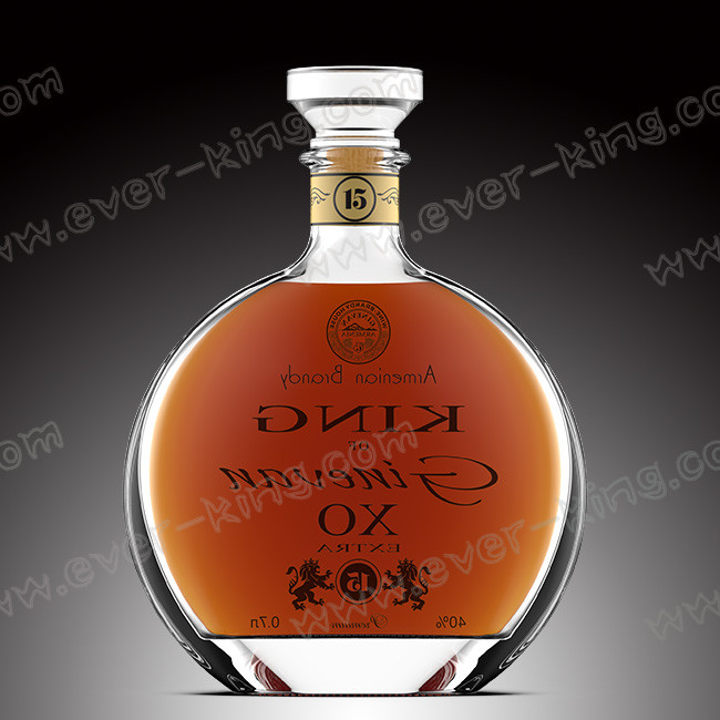 Бутылки ликера бесцветного стекла ISO9001 500ml для коньяка