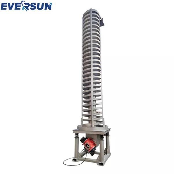 Elevador de parafusos de refrigeração por vibração vertical de aço inoxidável de grãos de alimentação Não-padrão