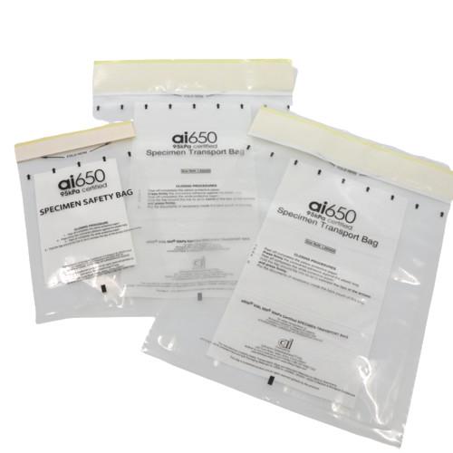 Three Layer Laboratory Biohazard Specimen Safety 95KPA Transport Bag Customized