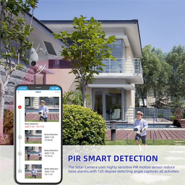 1080P PTZ Wifi Solar IP Camera Outdoor Surveillance Waterproof CCTV Camera Smart Home Two-Way Voice Battery Long Standby