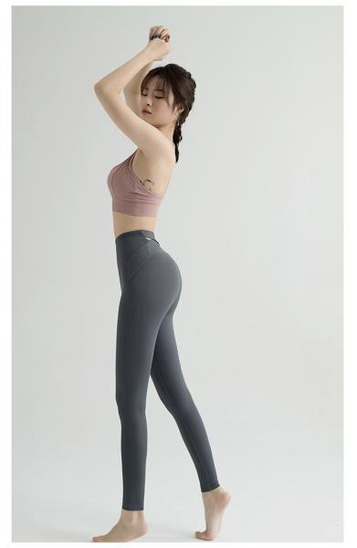 NEW HIGH WAIST YOGA PANTS WOMEN EUROPE AND THE UNITED STATES PEACH HIP EXERCISE TIGHT RUNNING SPEED DRY YOGA CLOTHES NAK