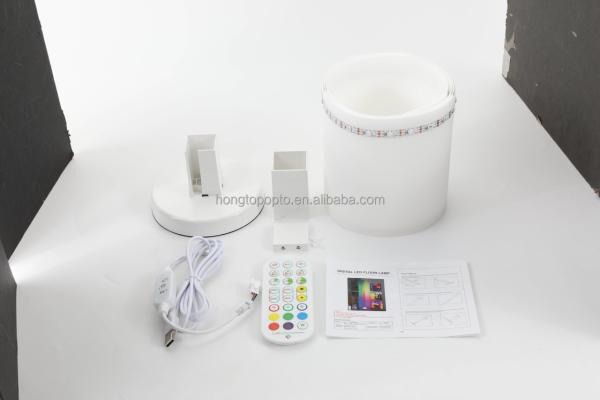 Adjustable RGB Smart-Controlled Corner Lamp for Holiday Decoration in Simple Design