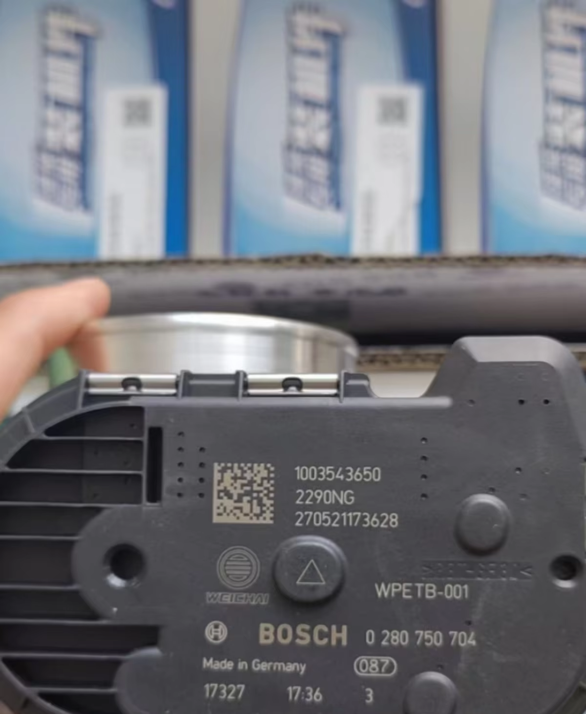 Weichai OH6 Electronic Throttle 1003543650 for Natural Gas Engine Machinery Parts 6 Month Warranty Made in China
