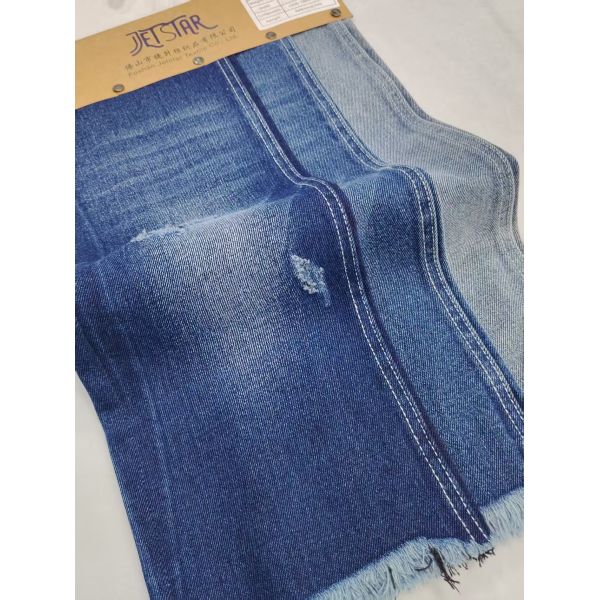 TWILL Style Woven INDIGO/BLACK 12.2oz Denim Fabric For Boyfriends Jeans