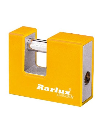 Rarlux Manufacturer Wholesale Safety Heavy Duty Iron Padlock Colored Plastic Covered High Security Rectangular Padlock