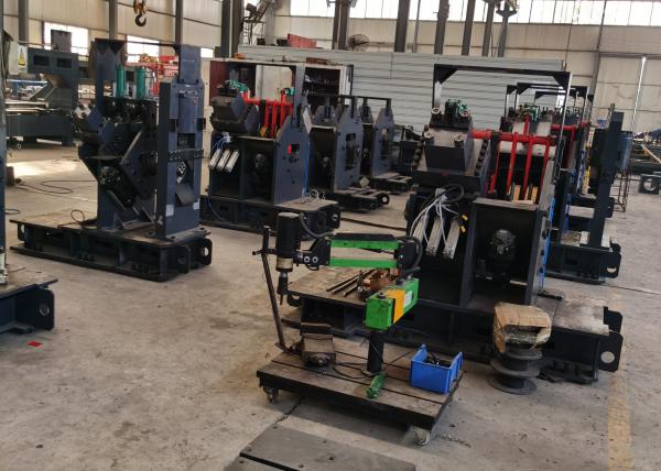 角鉄塔産業 CNC 角線機械 パンシングマークと切断