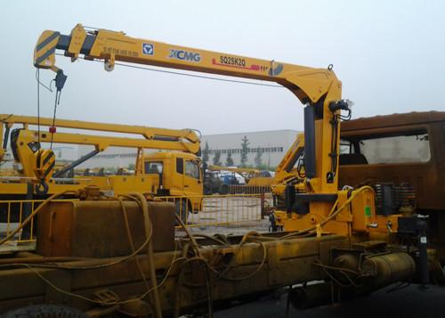 Best Selling Weight Transportation Boom Truck Mounted Crane , 4.2 T.M 2.1 ton
