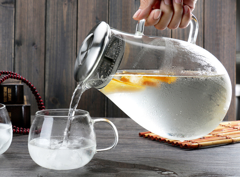 современный Карафе воды 64оз с чашкой для напитка/плода настоял вода Эко дружелюбное