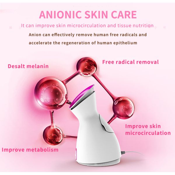 280W Professional Salon Facial Steamer with Nano Ionic Technology and Moisturizing Lamp