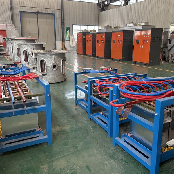 Four à induction pour fusion de ferraille d'acier de 500 kg