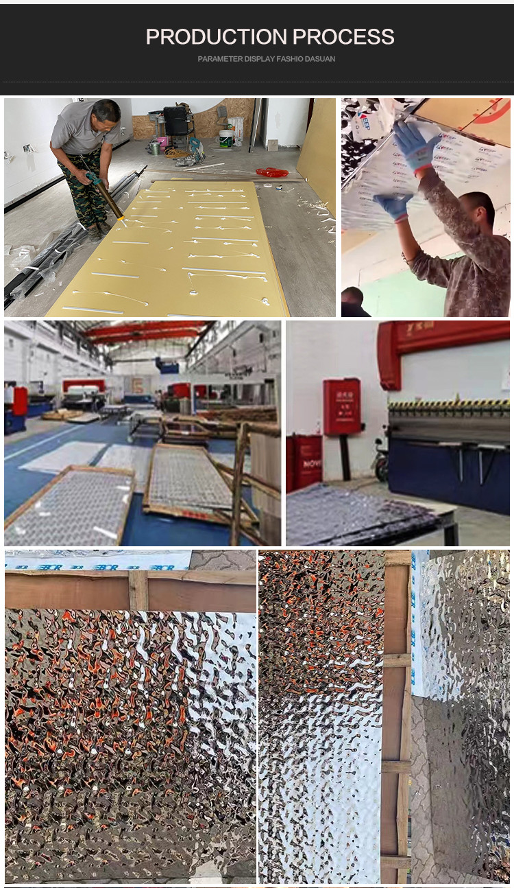 PVC квадрата покрыл панели стены волокна панели пульсации воды бамбуковые