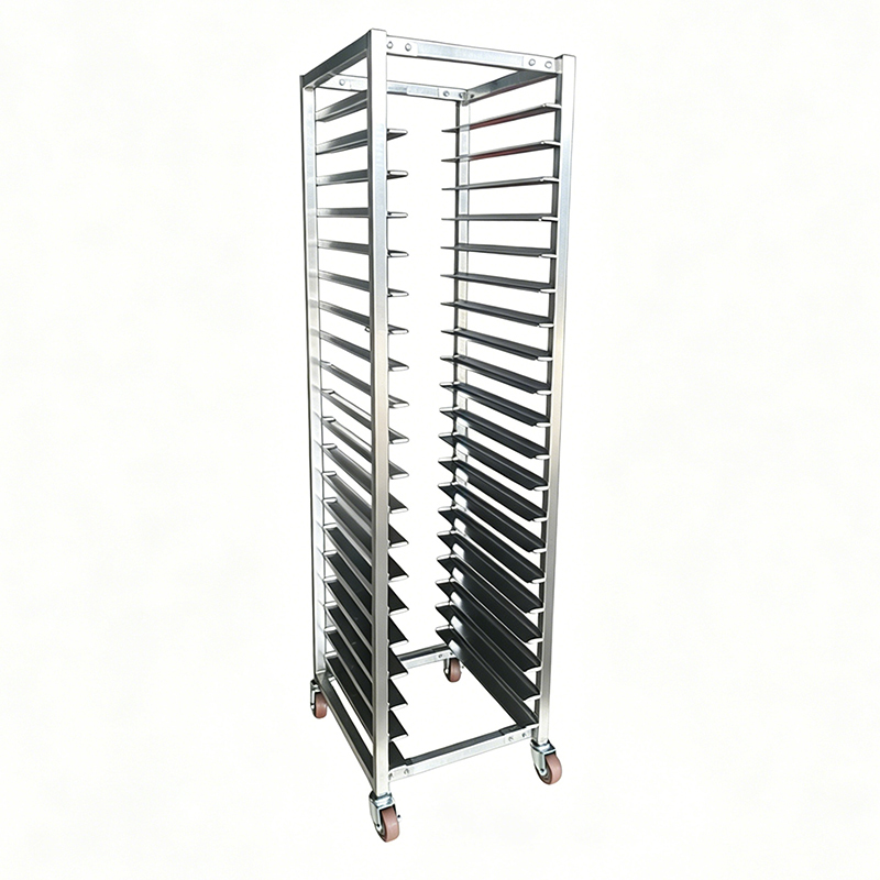 Commercial 15 layers 600 x 400 Stainless Steel Aluminium  Oven Bun Pan Sheet Food Bread Baking Cooling Tray Trolley Bakery Rack