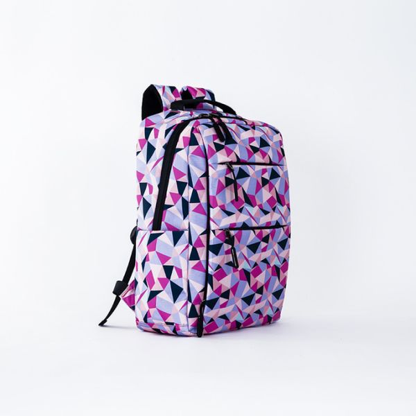 Nylon Ladies Laptop Backpack Set Waterproof 3 Piece School Bag