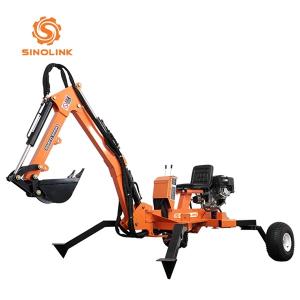 Portable Mini Towable Backhoe Excavator Backhoe Loader 2500mm