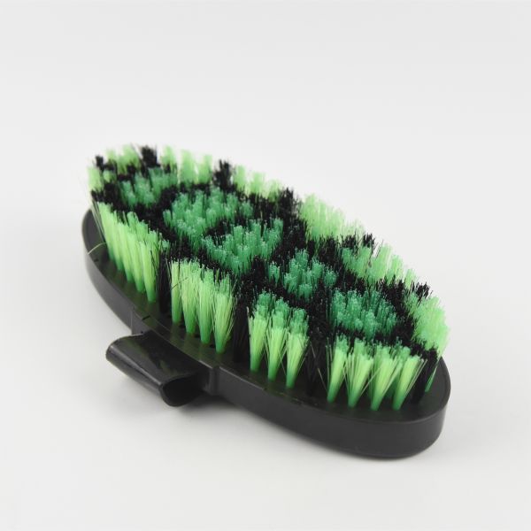 Zebra Pattern Crystal Bling Horse Grooming Products , Horse Cleaning Brush