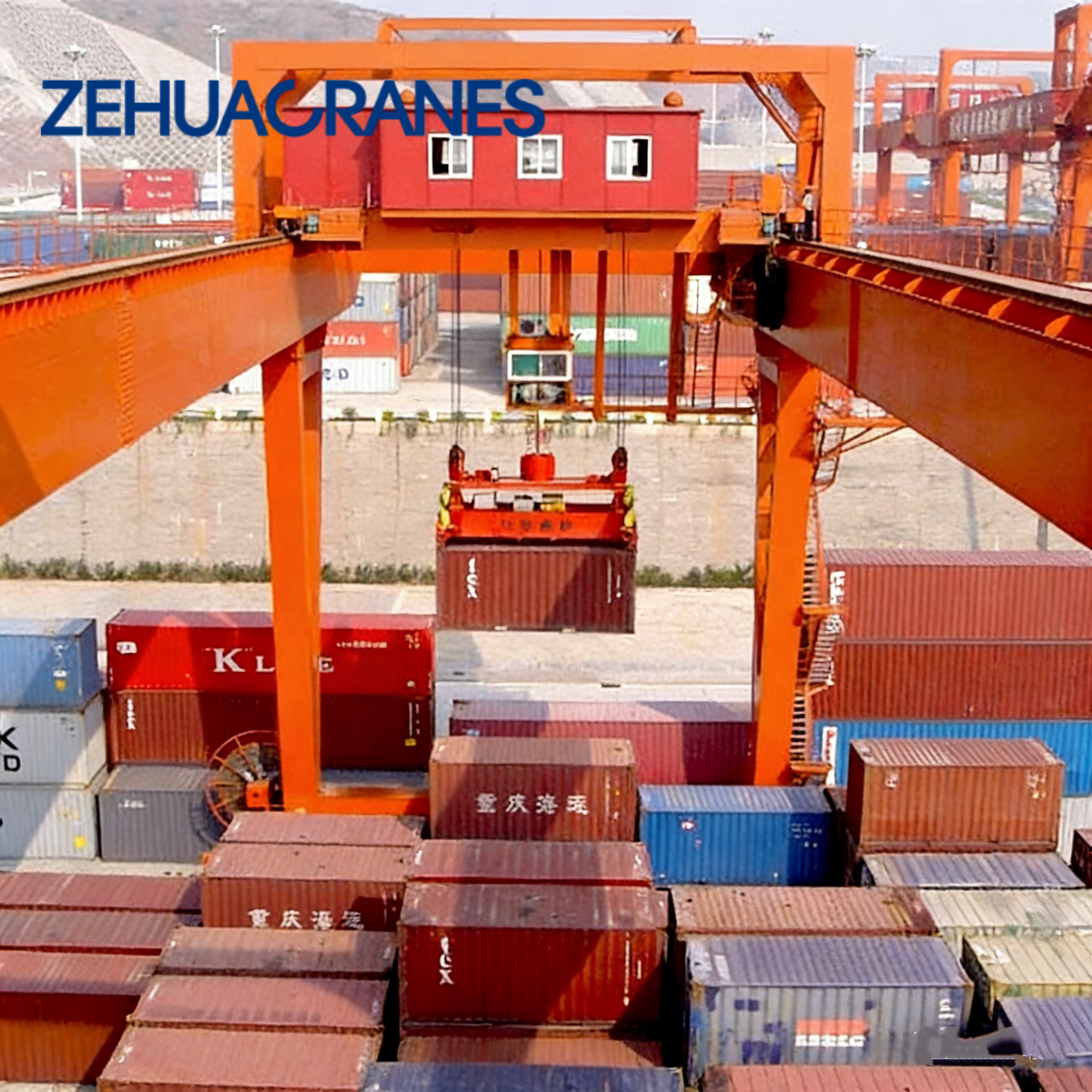 Rail Mounted Gantry Crane RMG Container Handling System for Automated Terminals and Intermodal Freight Yards