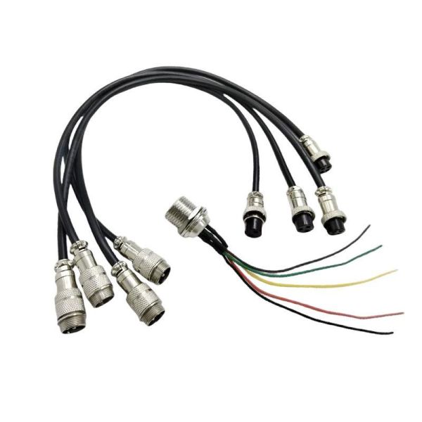 OEM ODM Cable Assemblies GX16 GX20 2/3/4/5/6/7/8/9/10 Pin Aviation Plug Socket Connector Pre-soldered Cable GX Electrical Aviation Cable Assembly Factory In China